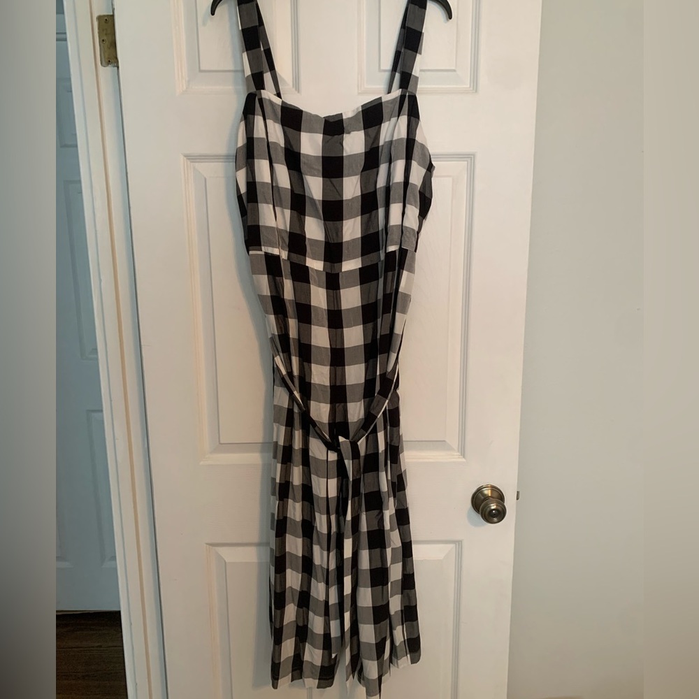 Loft Plaid Jumpsuit